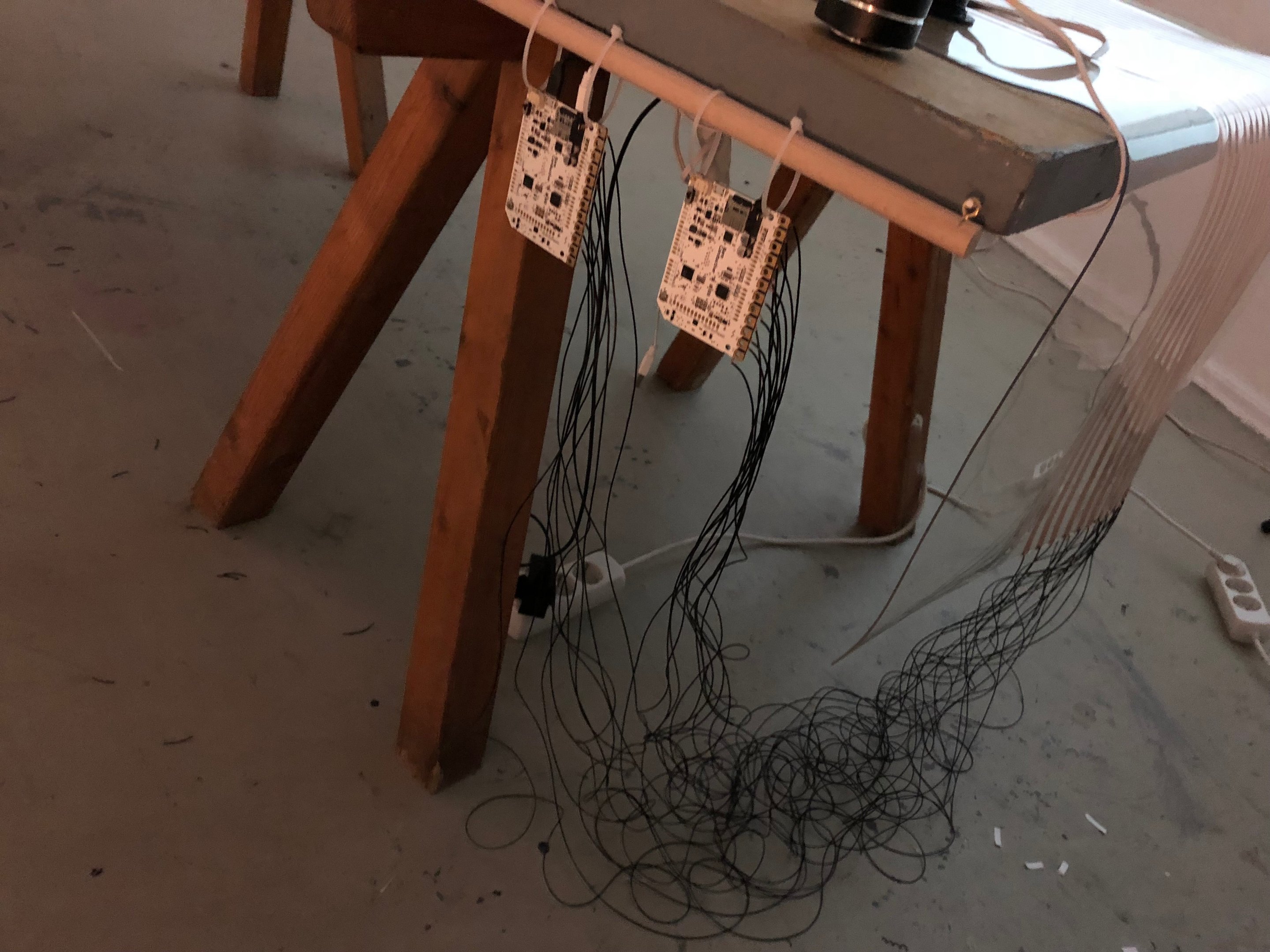 Circuitry, sensors, and vibration speakers